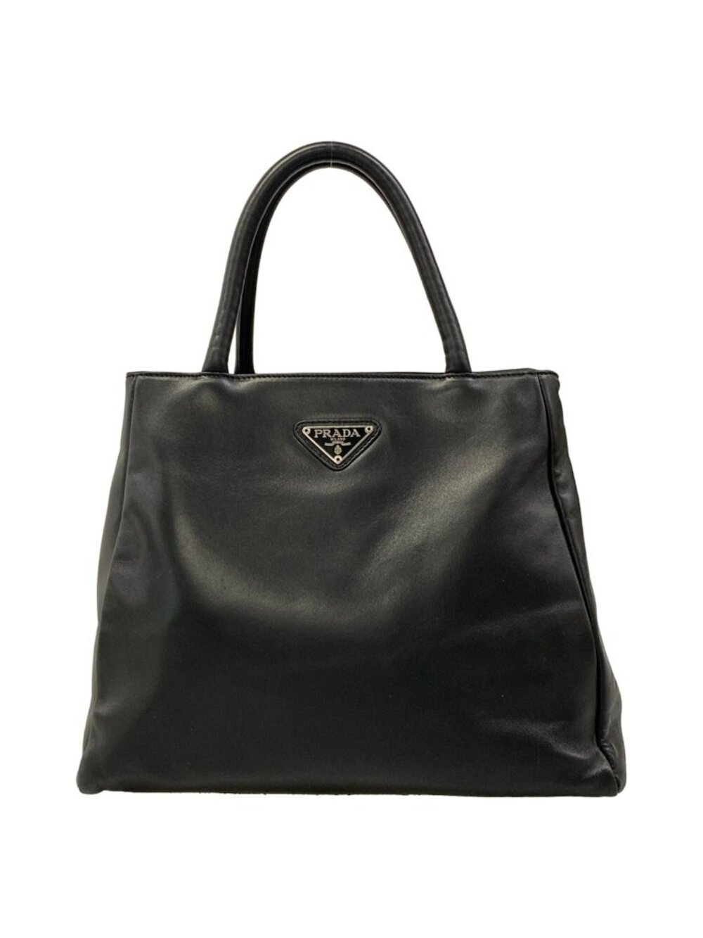 Prada Tote Bag Black Leather